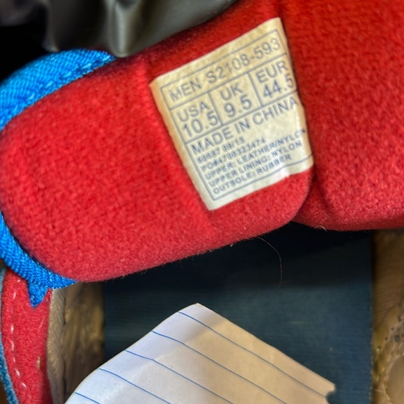 Saucony Blue and Red Athletic Shoes - Picture 3 of 4